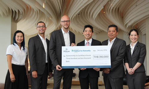 Hilton Pattaya supported Habitat for Humanity Thailand