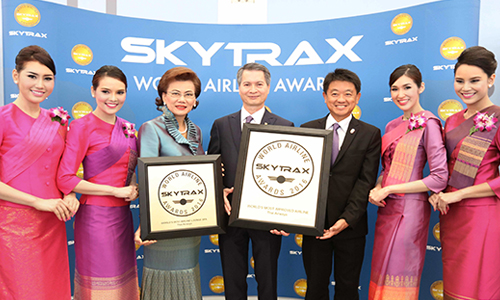 THAI wins two Skytrax awards 2016