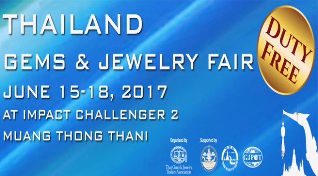 TAT supports the debut of Thailand Gems and Jewelry Fair in June 2017