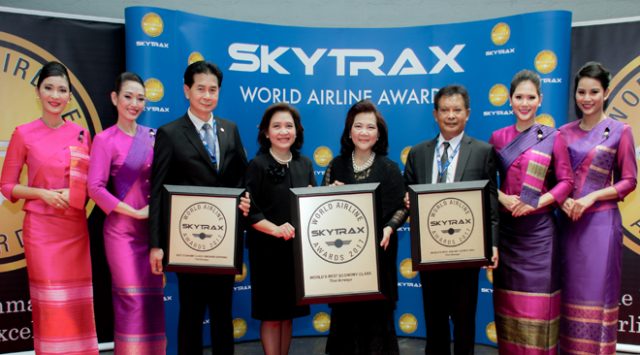 Thai Airways wins three first place Skytrax Awards 2017 - TAT Newsroom