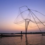 Fish Netting at Phu Sing Pier is located at Lam Pao Dam, Kalasin