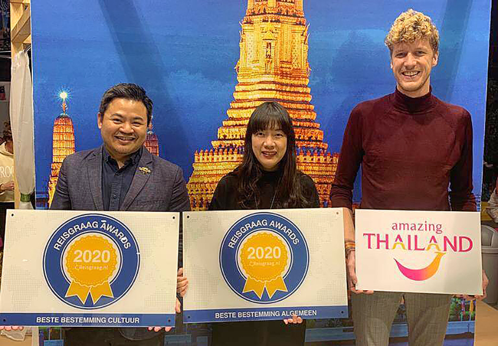 Thailand takes home two awards at Vakantiebeurs 2020