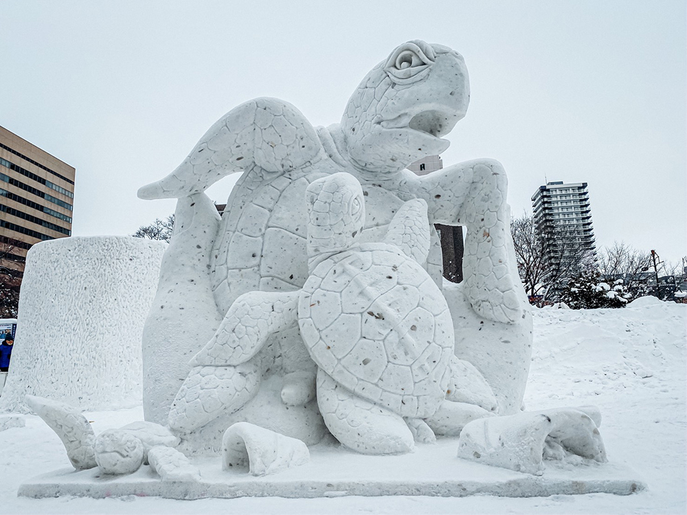 Thai teams wins International Snow Sculpture in Sapporo for third consecutive year