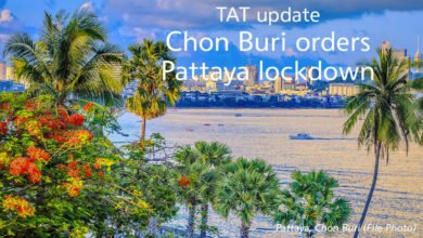 TAT update: Chon Buri orders Pattaya lockdown to combat COVID-19