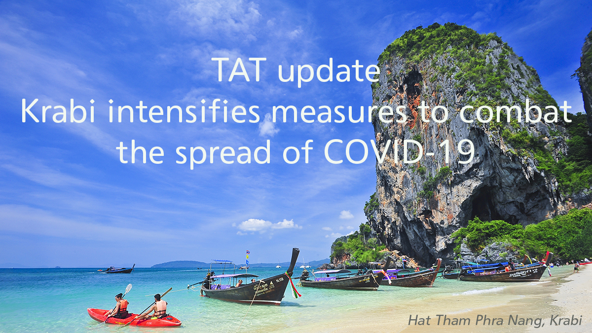 TAT update: Krabi intensifies measures to combat the spread of COVID-19