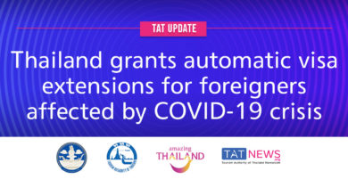 TAT update: Thailand grants automatic visa extensions for foreigners affected by COVID-19 crisis