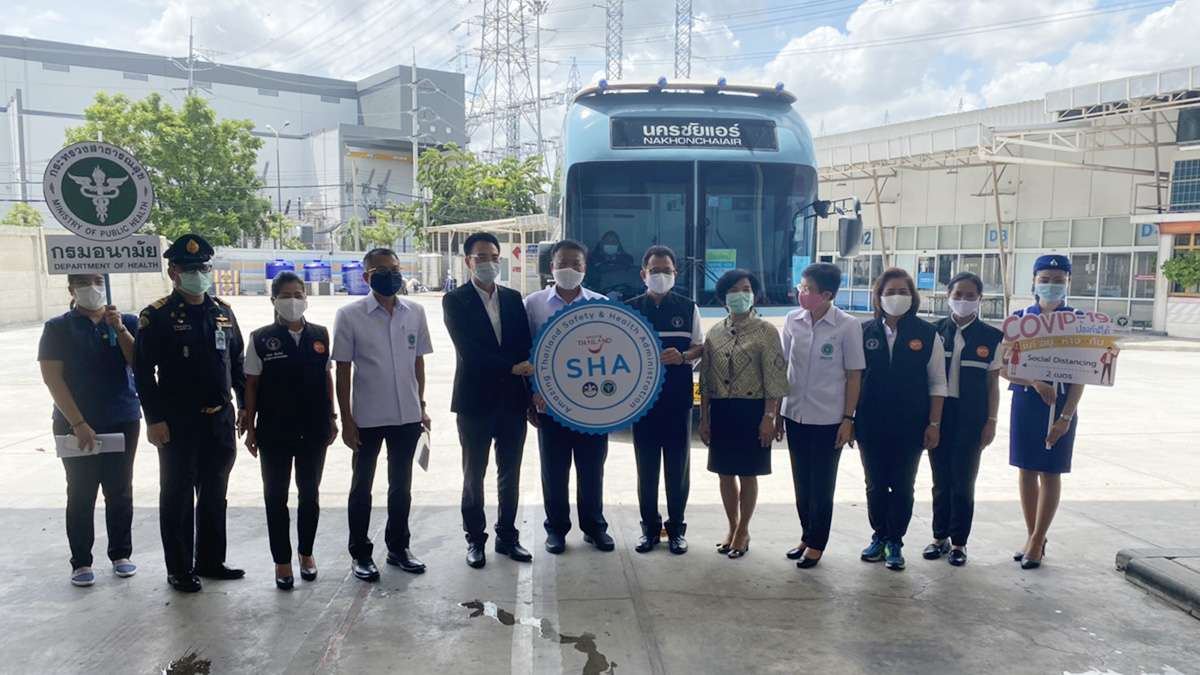 Nakhonchai Air Bus Company to apply for Amazing Thailand SHA certification
