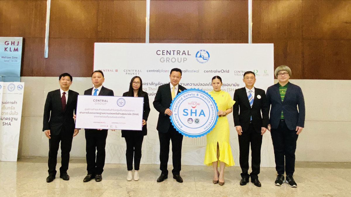 Central Group awarded Amazing Thailand SHA certificate