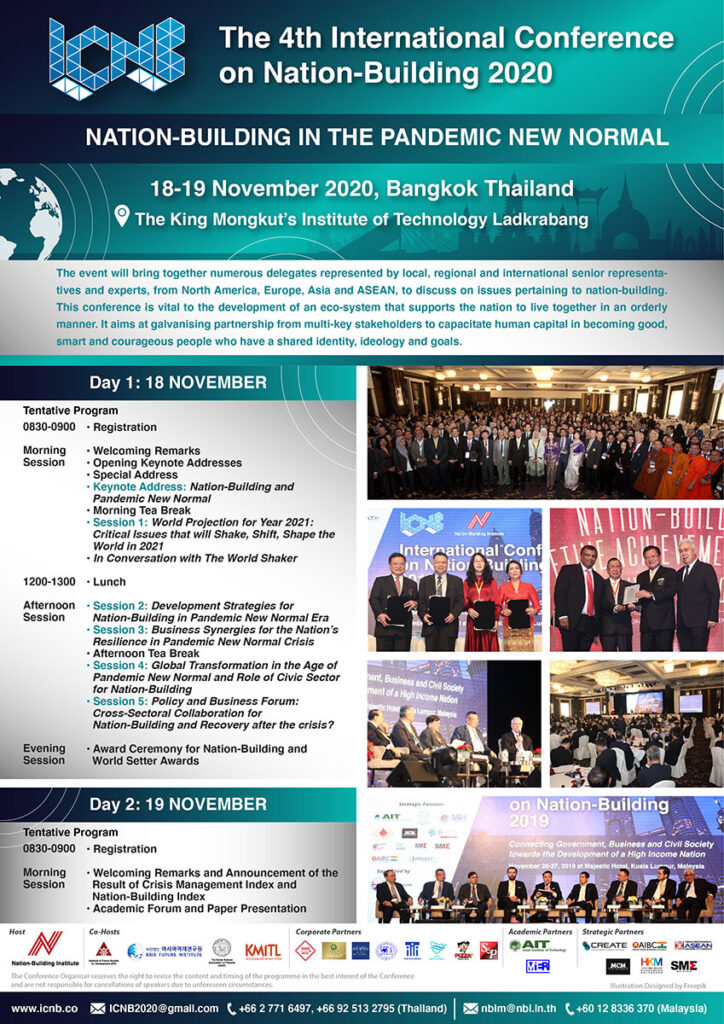 Bangkok hosts ‘International Conference on Nation-Building 2020’ with focus on the ‘new normal’