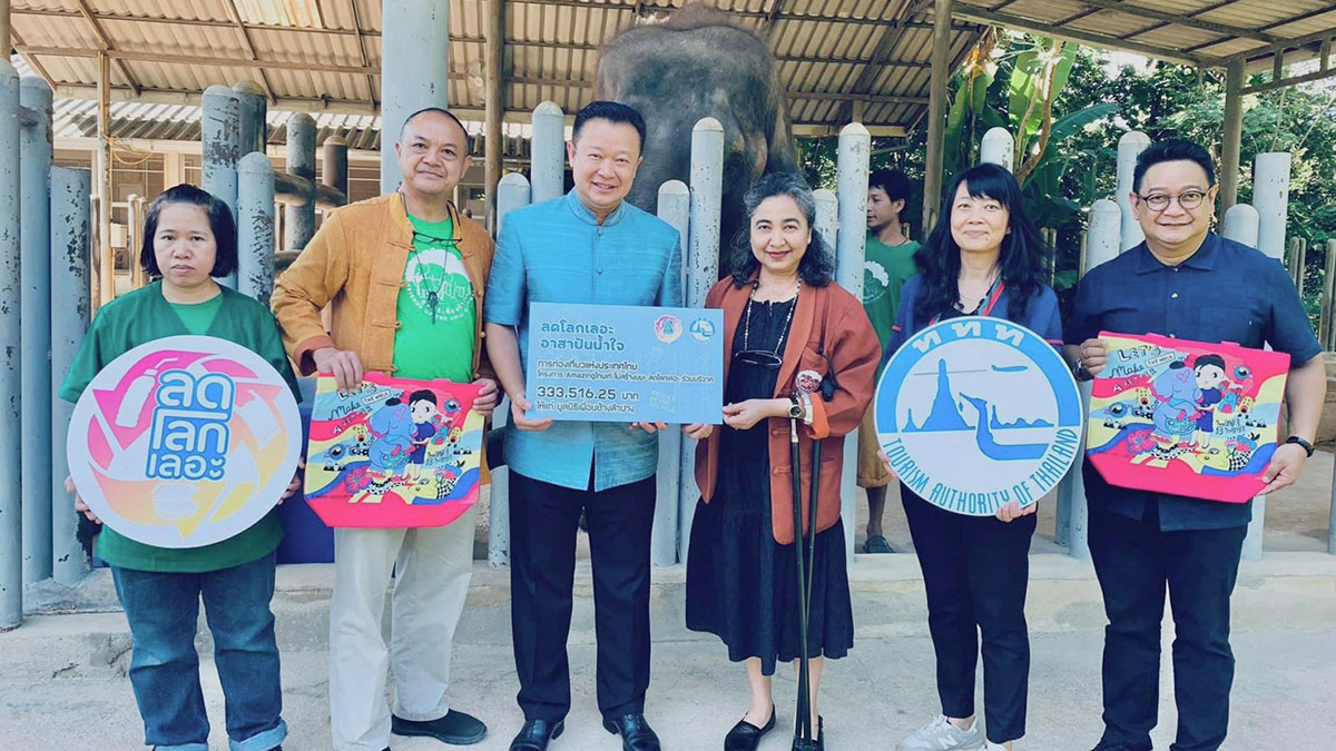 TAT donates over 600,000 Baht to local elephant, environment organisations