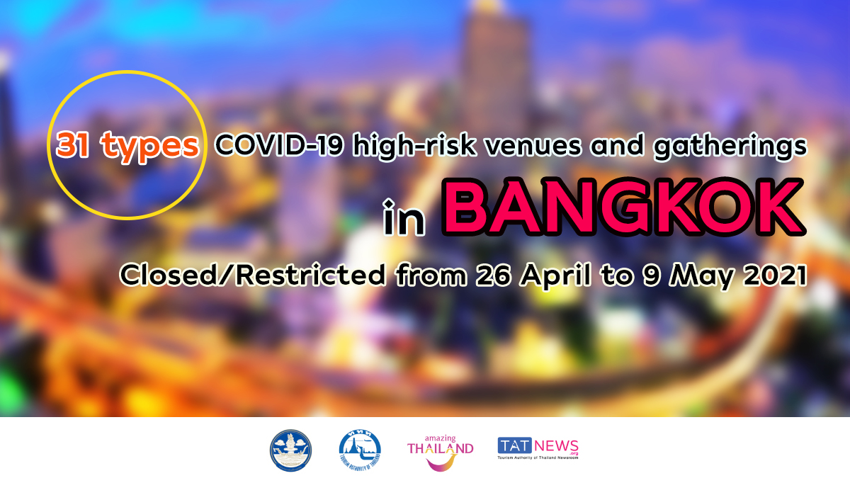 Bangkok imposes 2-week restrictions on COVID-19 high-risk venues