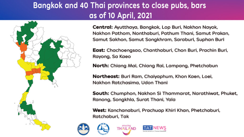 Bangkok and 40 Thai provinces to close entertainment venues during Songkran