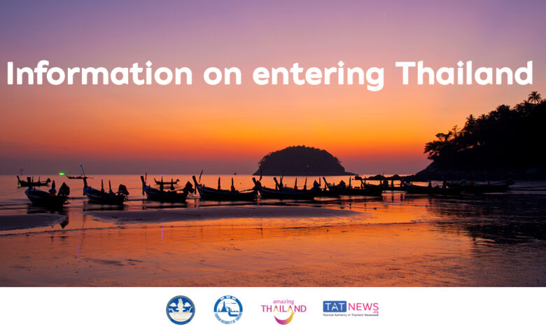 Information on entering Thailand July 2021