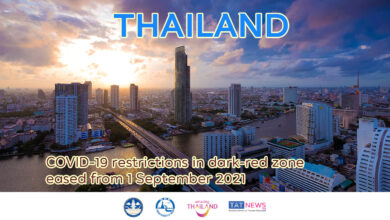 Thailand eases COVID-19 restrictions from 1 September 2021