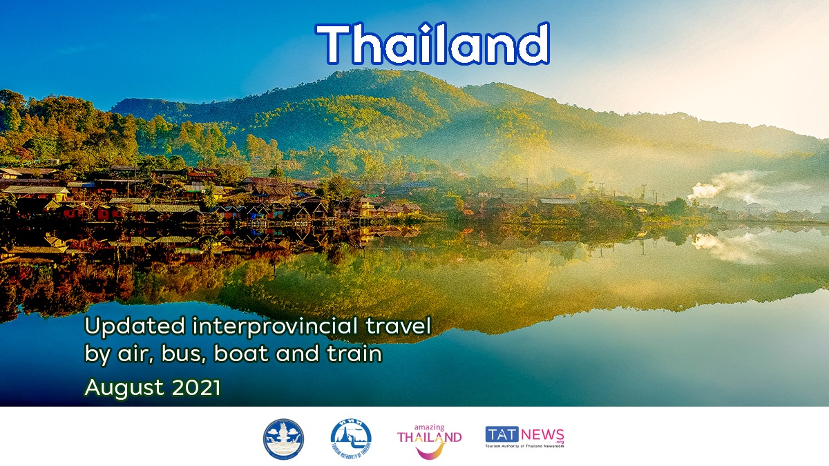 Updates on domestic travel in Thailand in August 2021