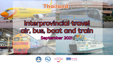 Updates on domestic travel in Thailand in September 2021