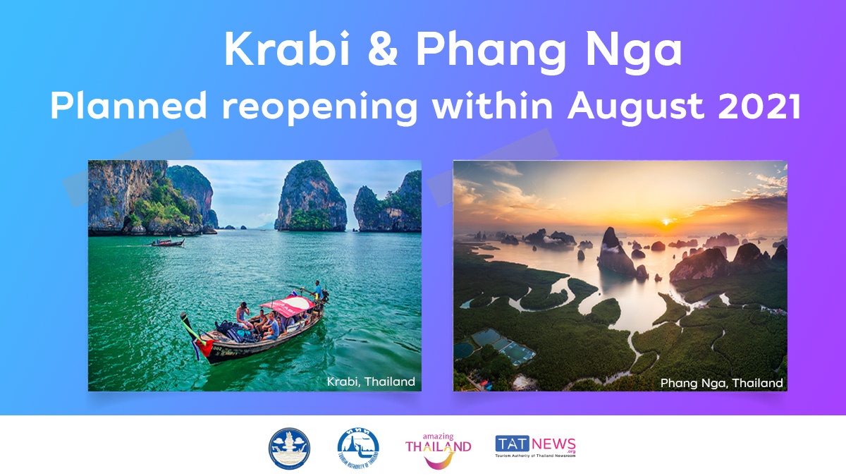 Phuket Sandbox, Samui Plus going ahead; mid-August launch planned for Krabi and Phang Nga