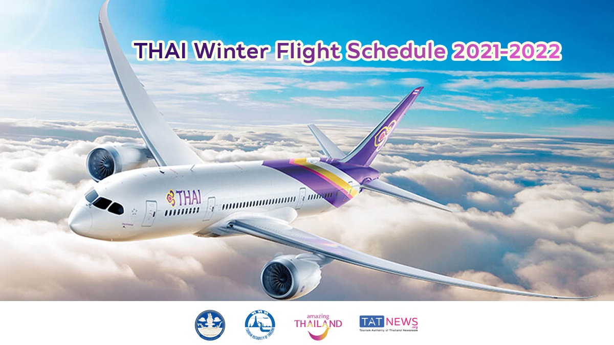 THAI announces its winter flight schedule 2021- 2022