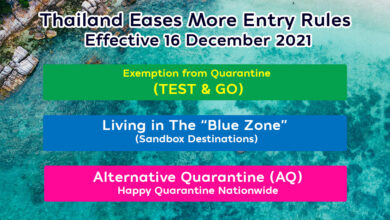 Thailand eases entry rules from 16 December 2021