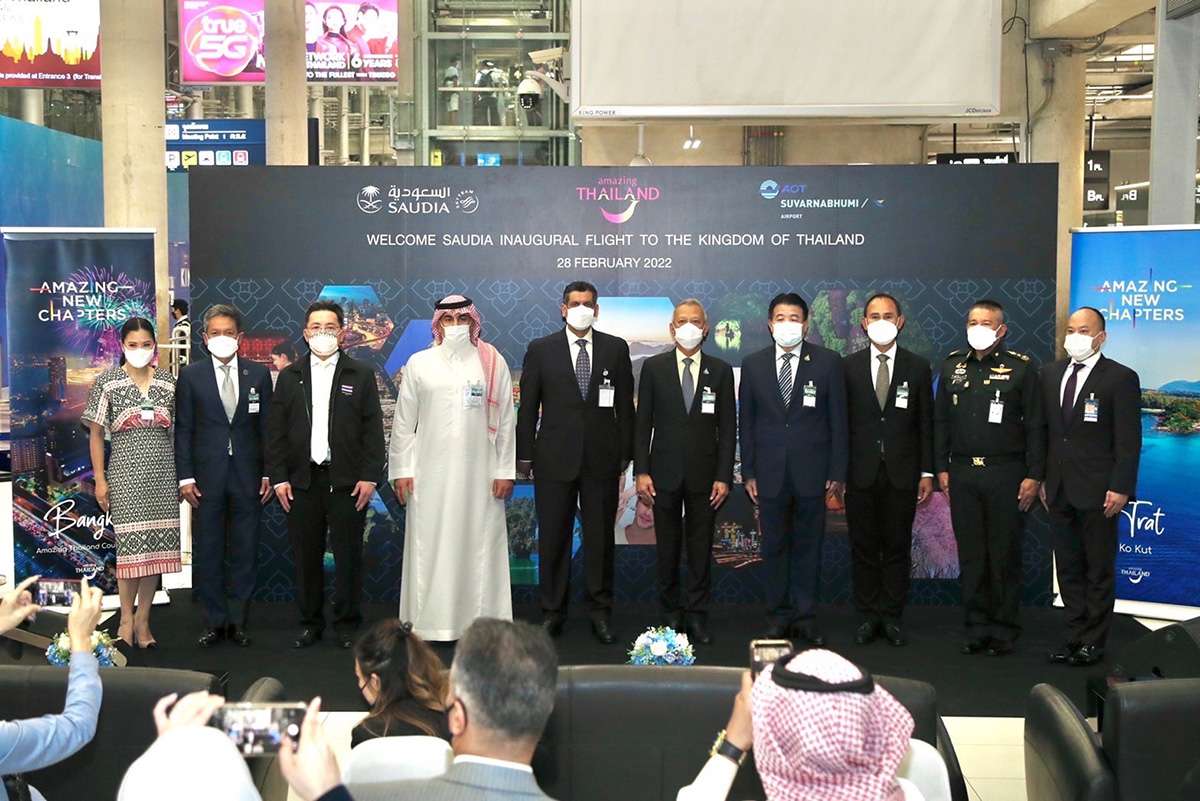Thailand welcomes Saudia’s maiden flight from Riyadh to Bangkok