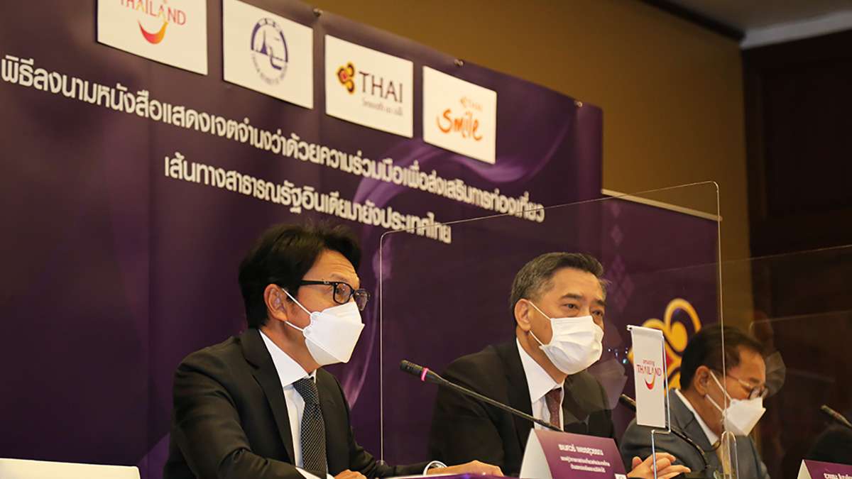 TAT signs LOI with THAI and THAI Smile Airways to grow Indian tourist numbers to Thailand