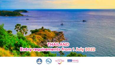 Thailand’s entry requirements from 1 July 2022