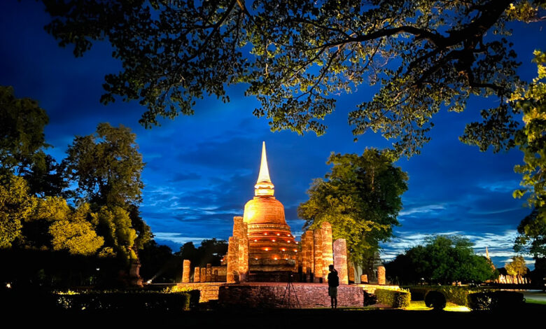 Light Up the Night at Sukhothai Historical Park July 2022