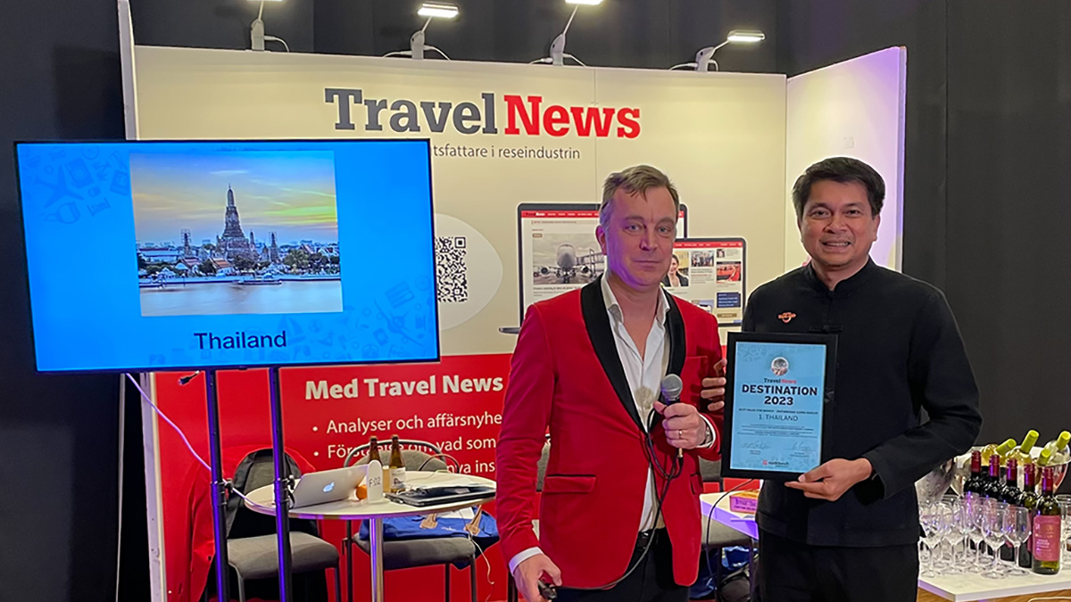 Thailand retains ‘Best’ title in Sweden’s Travel News’ Destination 2023 Awards