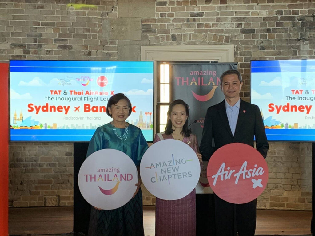 TAT welcomes Thai AirAsia X flights linking Bangkok with Sydney and Melbourne