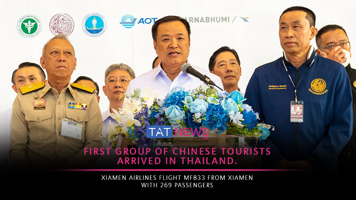Thailand welcomes first group of Chinese tourists post pandemic