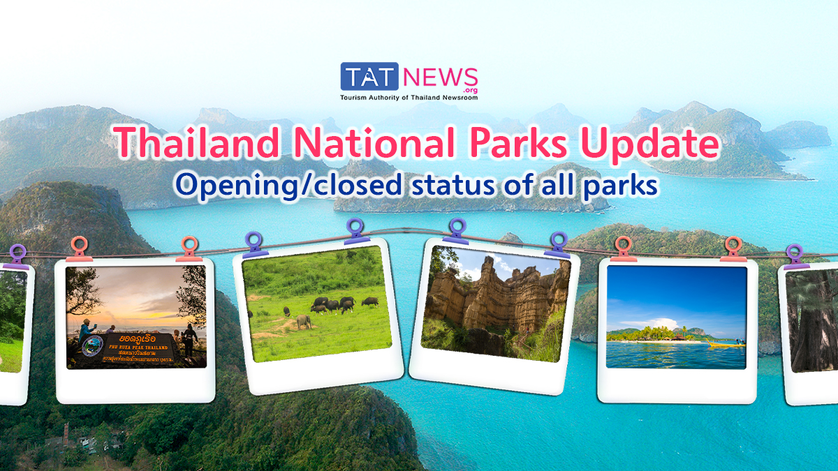 Opening/closed status of Thailand’s national parks