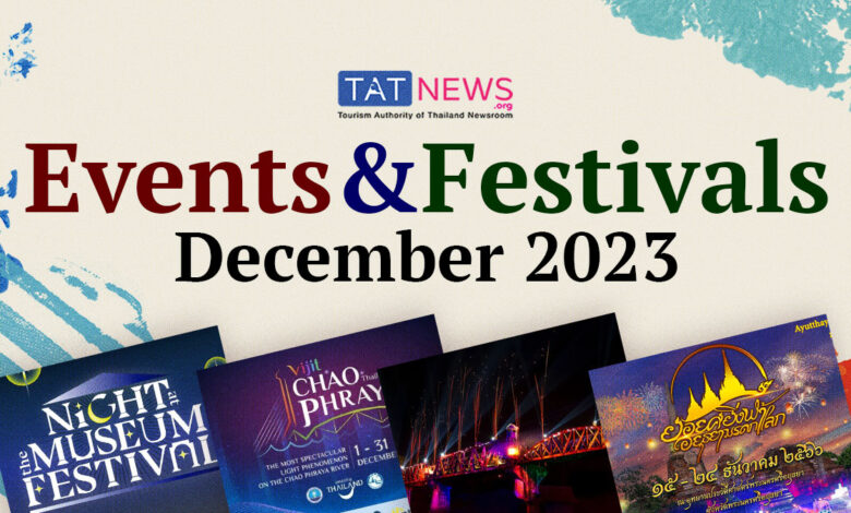 Thailand events calendar for December 2023