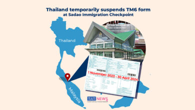Thailand suspends TM6 form at Sadao Immigration Checkpoint