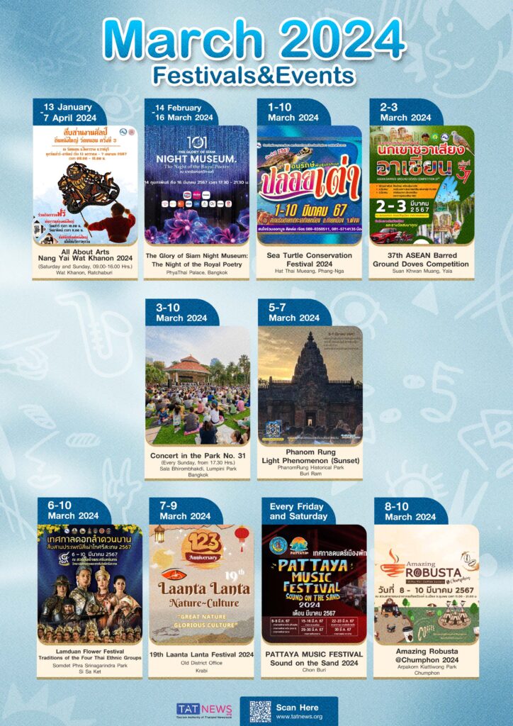 March 2024’s festivals and events in Thailand