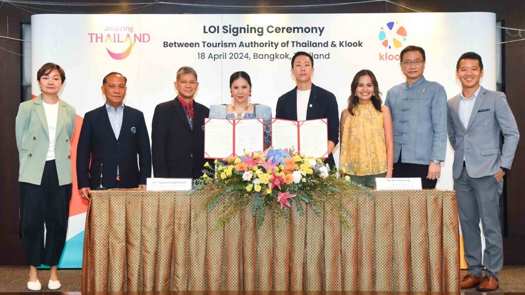 TAT and Klook sign Letter of Intent of Strategic Partnership
