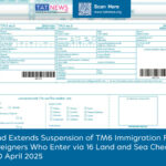 Thailand Suspends Filing of TM6 Immigration Form for Land and Sea Arrivals