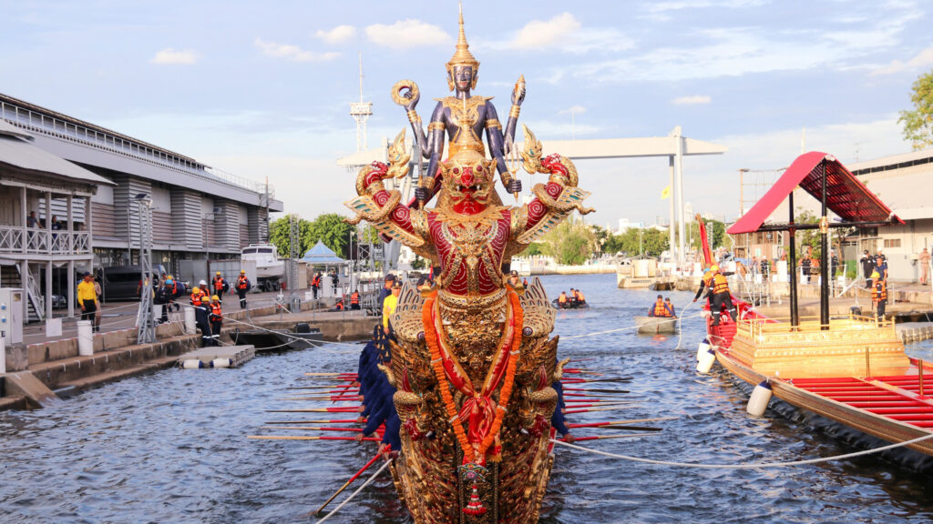 Preparations for the Royal Barge Procession honouring HM The King