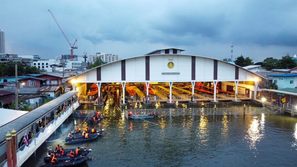 Preparations for the Royal Barge Procession honouring HM The King