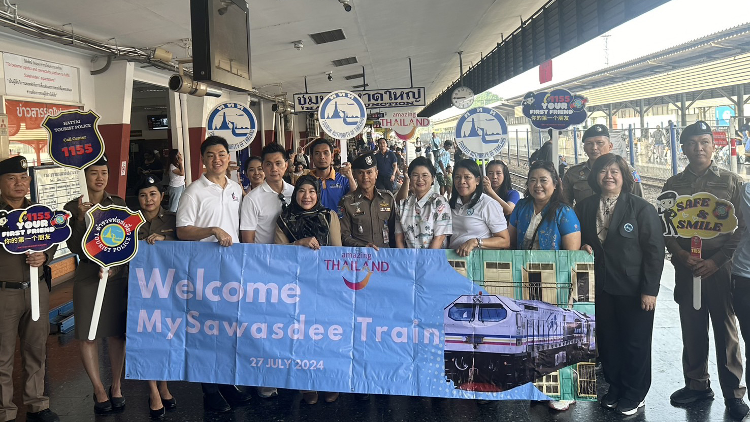 The Tourism Authority of Thailand (TAT) and Golden Century Tour and Travel Sdn Bhd, one of Malaysia’s leading tour operators, organised the “Special Charter Sawasdee Train” package tour on the Kuala Lumpur – Hat Yai route, from 26 to 29 July 2024.