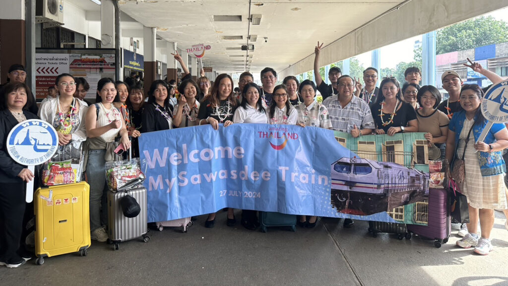 The Tourism Authority of Thailand (TAT) and Golden Century Tour and Travel Sdn Bhd, one of Malaysia’s leading tour operators, organised the “Special Charter Sawasdee Train” package tour on the Kuala Lumpur – Hat Yai route, from 26 to 29 July 2024.