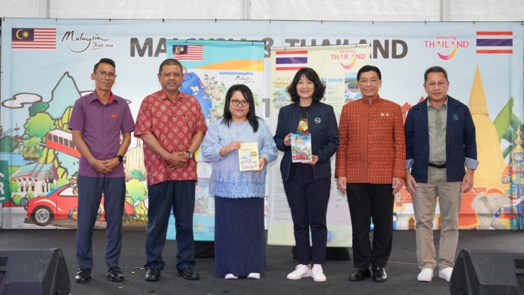 “Officials at the flag-off ceremony for the cross-border tourism caravan”