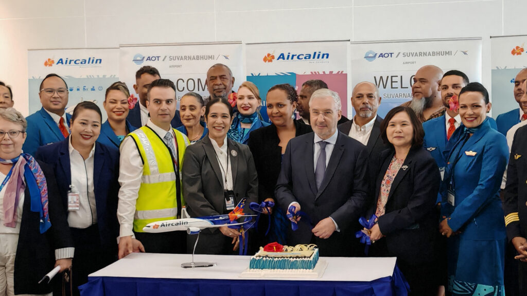 TAT Celebrates Aircalin’s Inaugural Noumea–Bangkok–Paris Flight