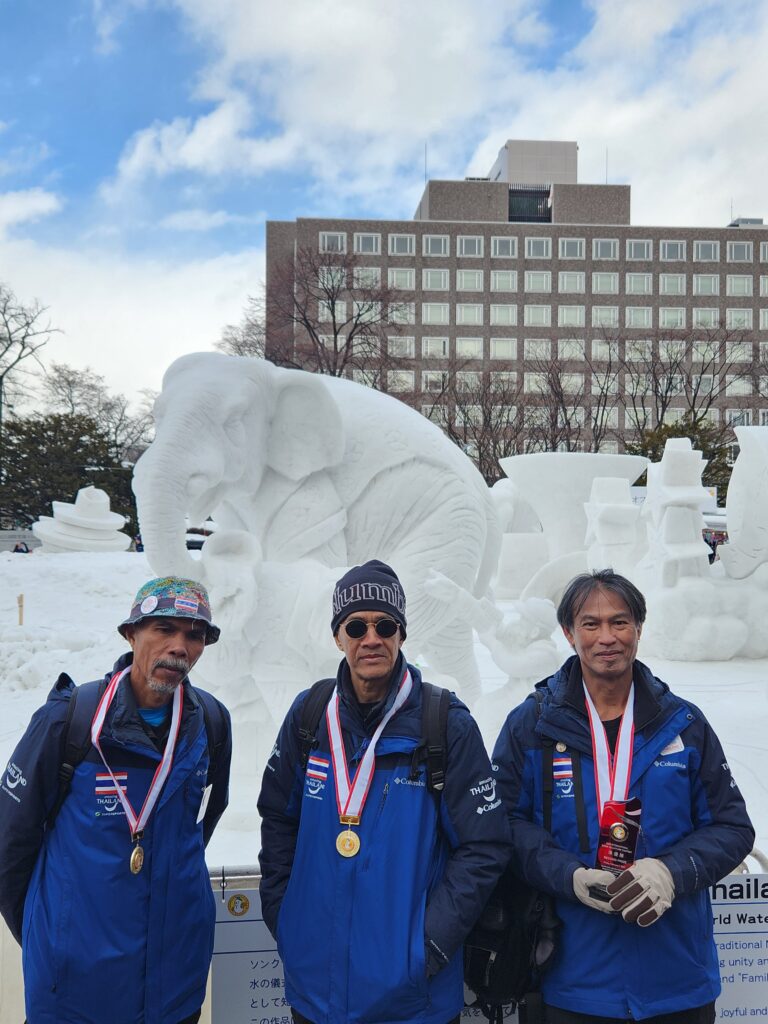 Thailand Excels Again at the International Snow Sculpture Contest 2025